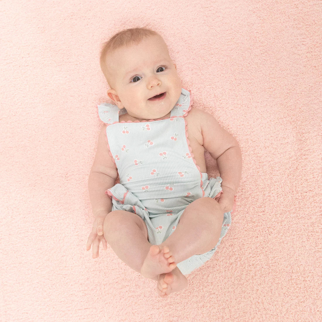 Tiny Cherry Ric Rac Sunsuit