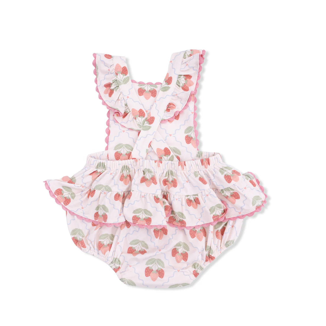 Sweet Strawberry Ric Rac Sunsuit