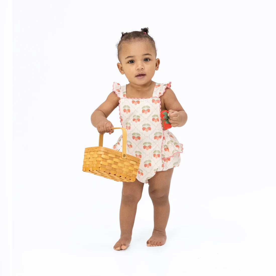 Sweet Strawberry Ric Rac Sunsuit