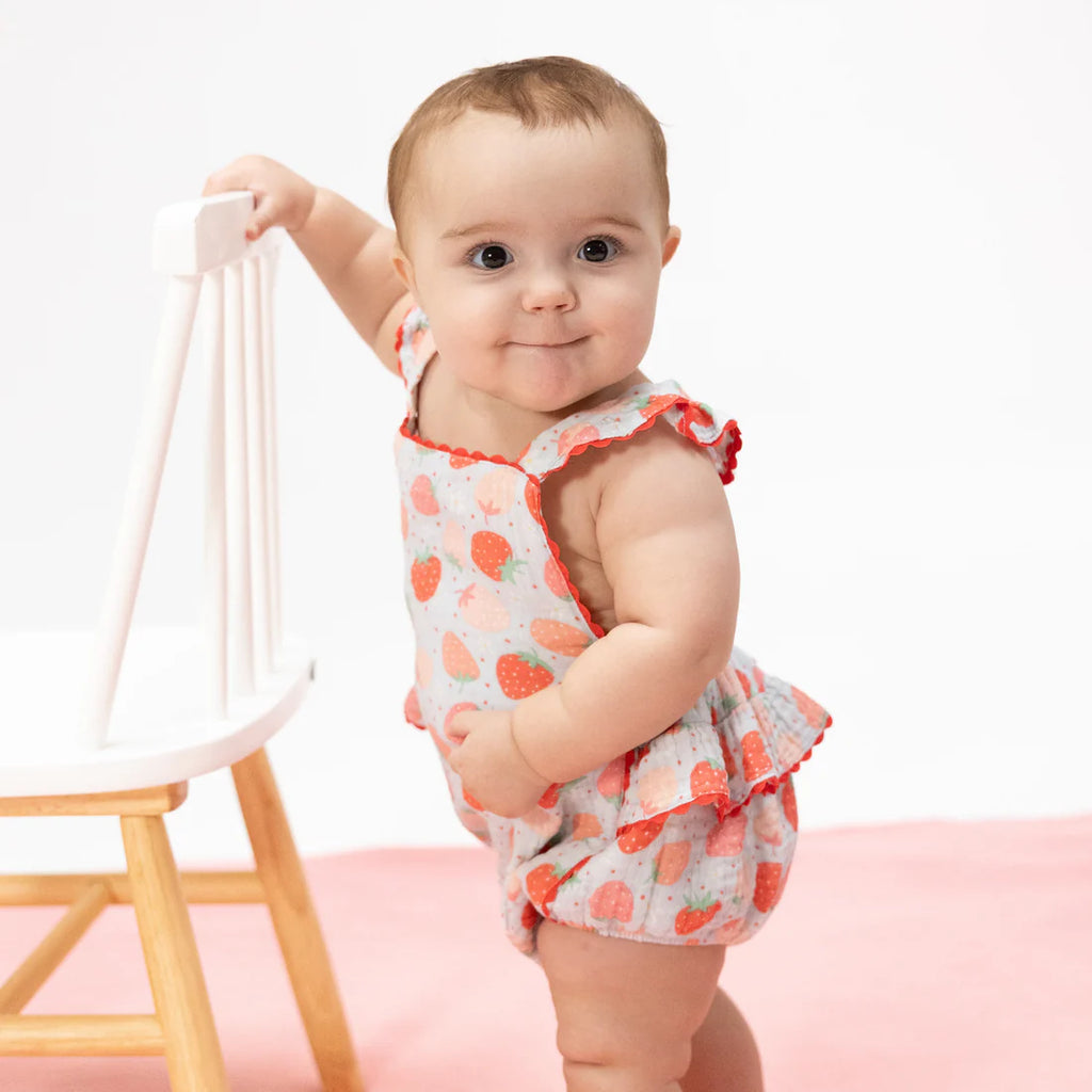 Strawberry Bliss Ric Rac Sunsuit