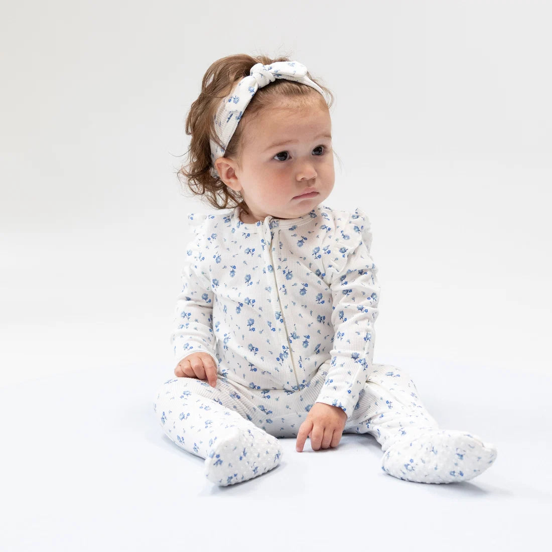 Joli Rosette Ruffle Footie