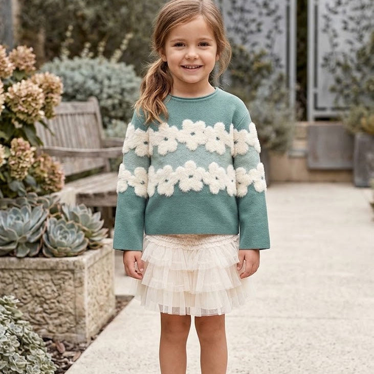 Sage Daisy Sweater