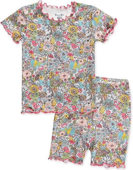 Ruffled Pajama Shorts Set