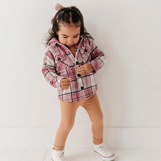 Magenta Hooded Shacket
