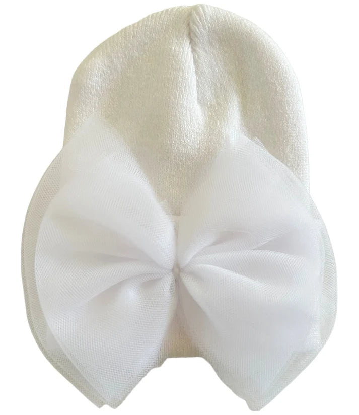 Tulle Bow Beanie