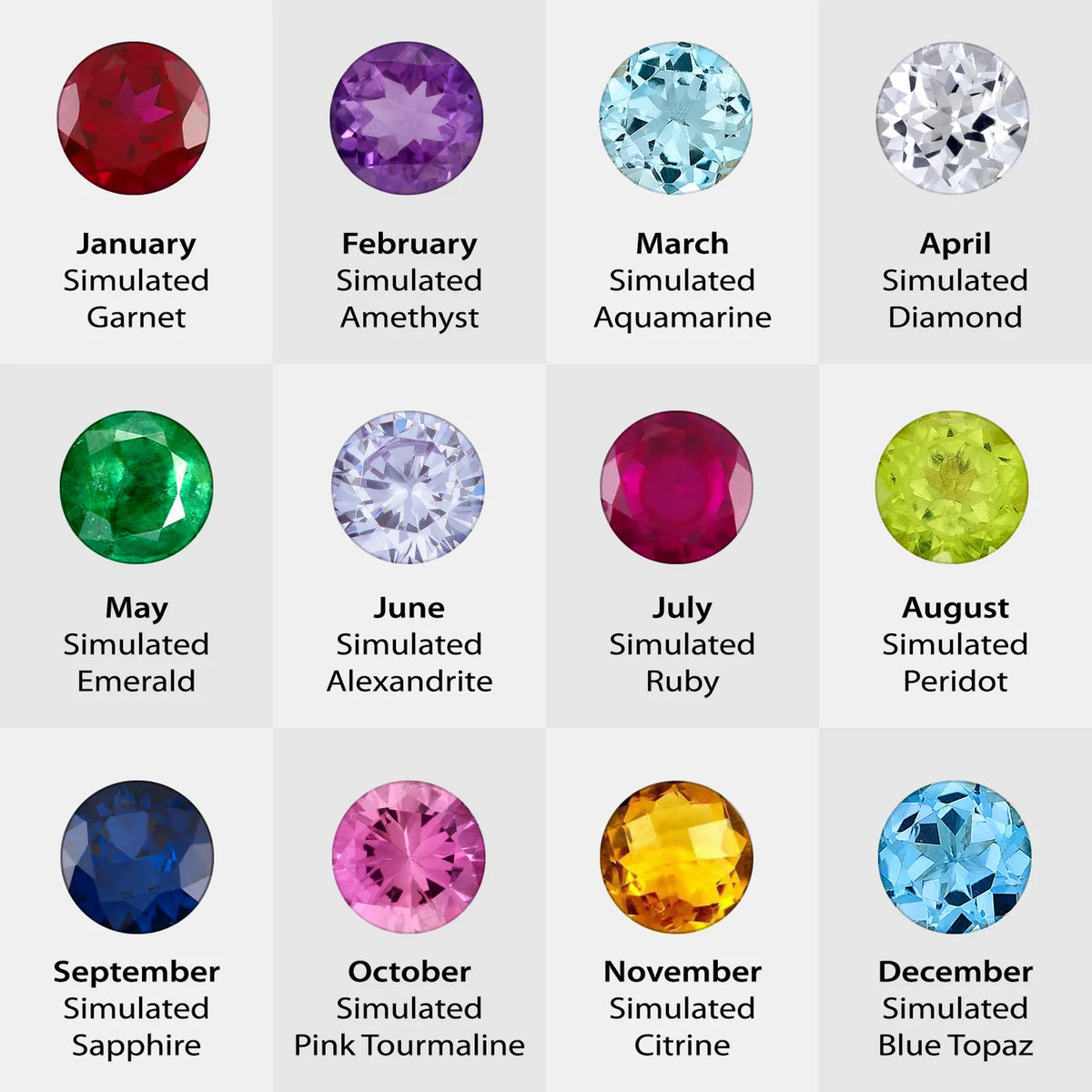 Birthstone Bangle Bracelet