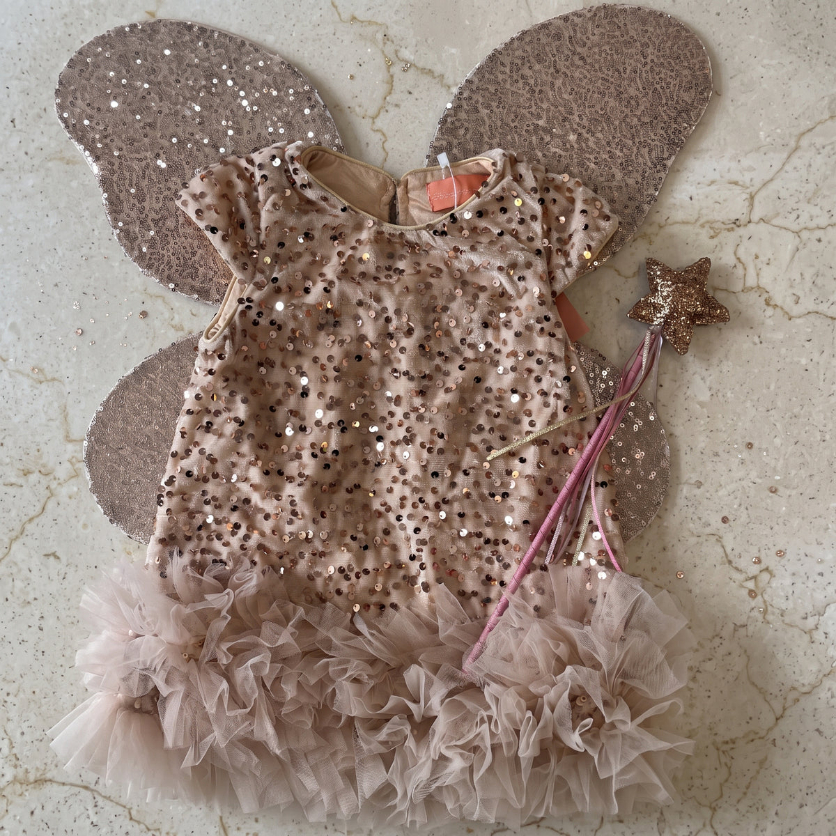 Champagne Sequin Dress
