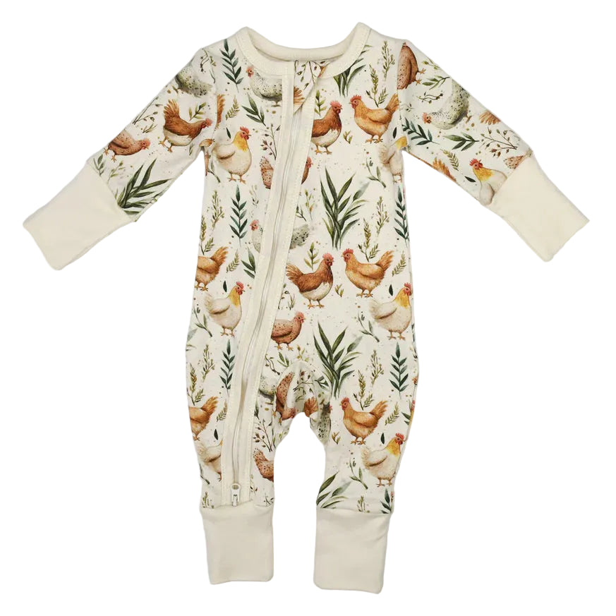 Chicory Zipper Romper