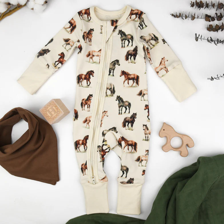 Colt Zipper Romper