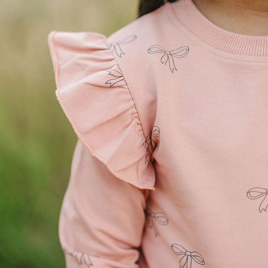 Pink Ribbon French Terry Set