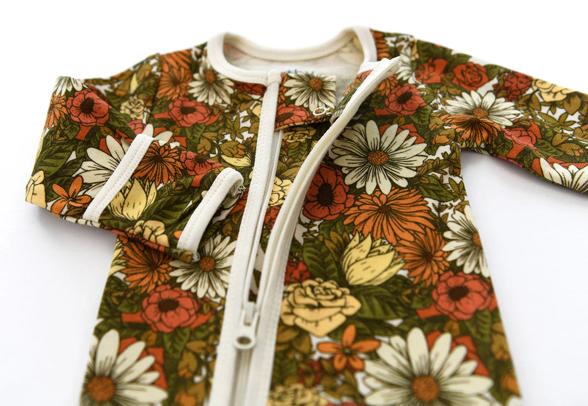 Daisy Zipper Romper