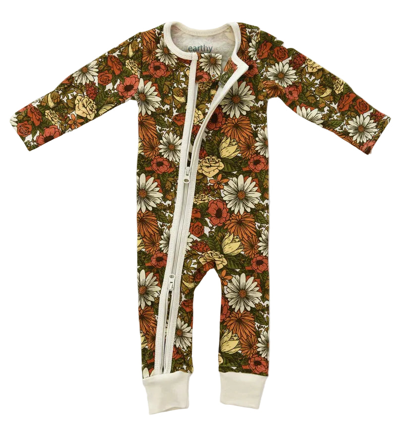 Daisy Zipper Romper