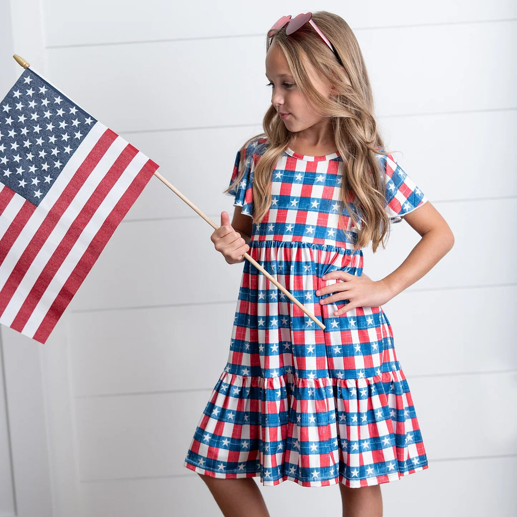 4th of july party dress Patriotic Dress 4th of July Costume Pageant Costume USA Flag Outfit