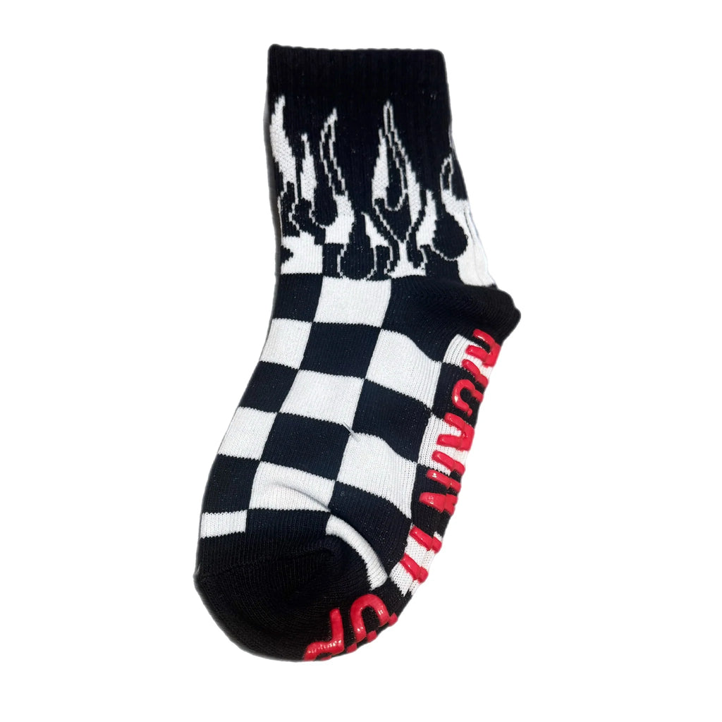 Checker Flame Socks