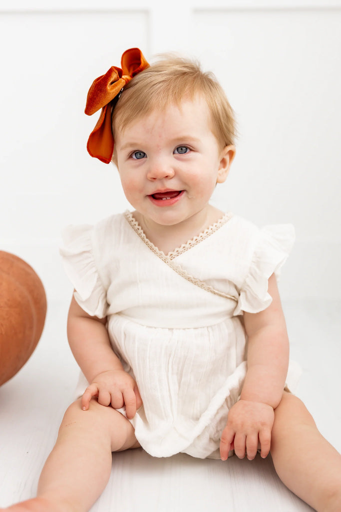 Crochet Lace Gauze Romper