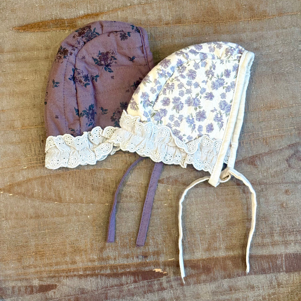 Floral & Lace Bonnet