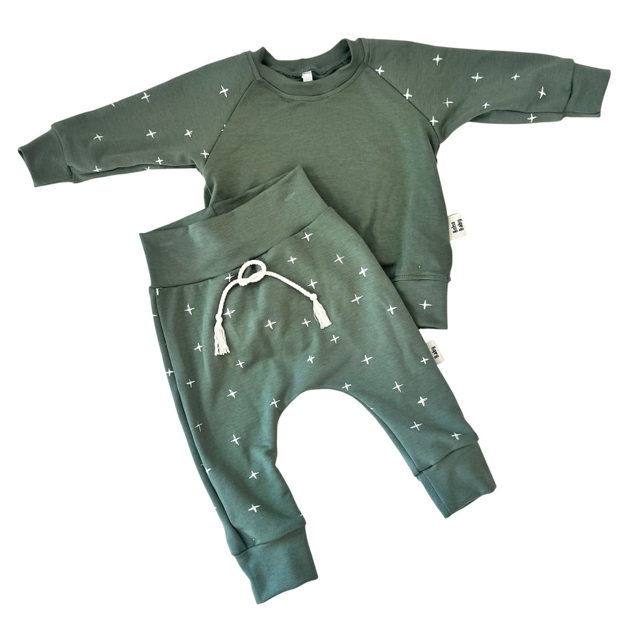 Sage Cross Cotton Set