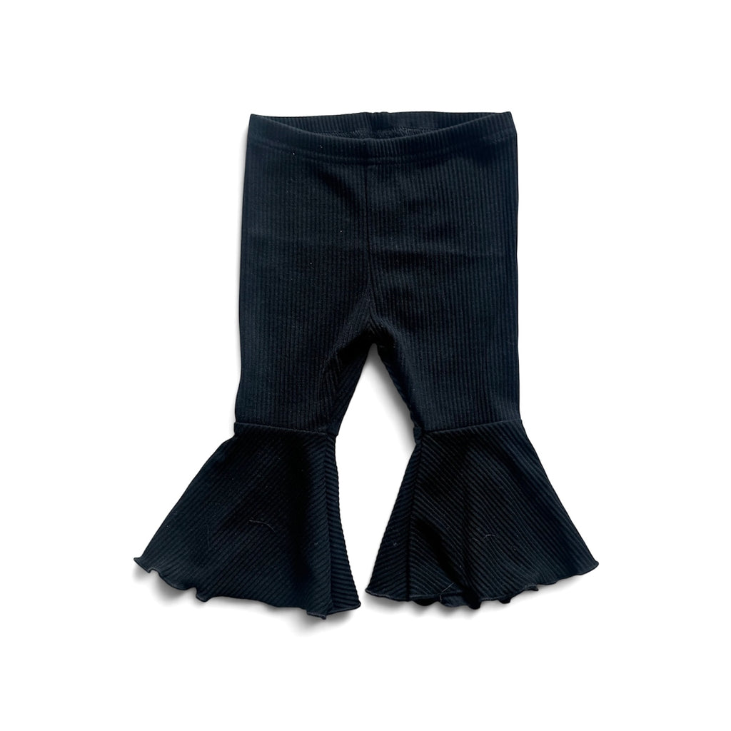 Flared Black Leggings