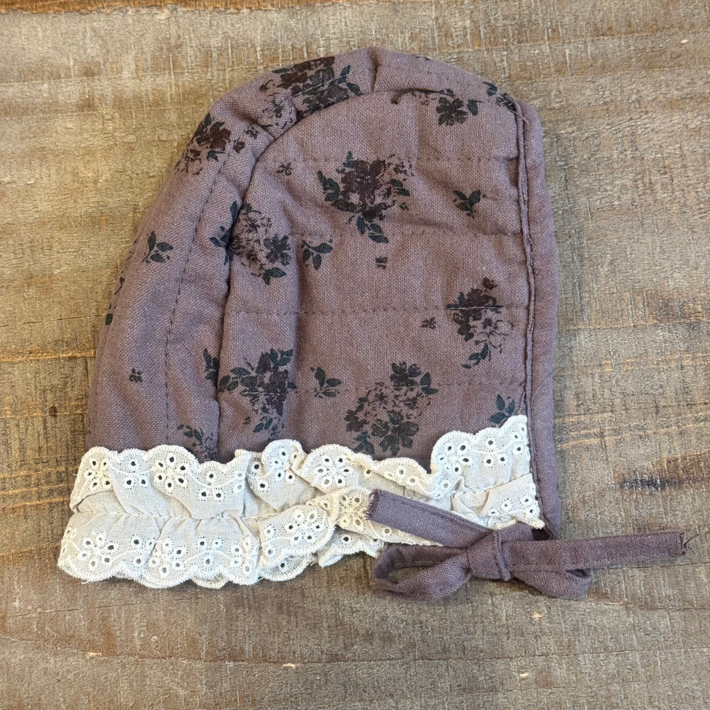 Floral & Lace Bonnet