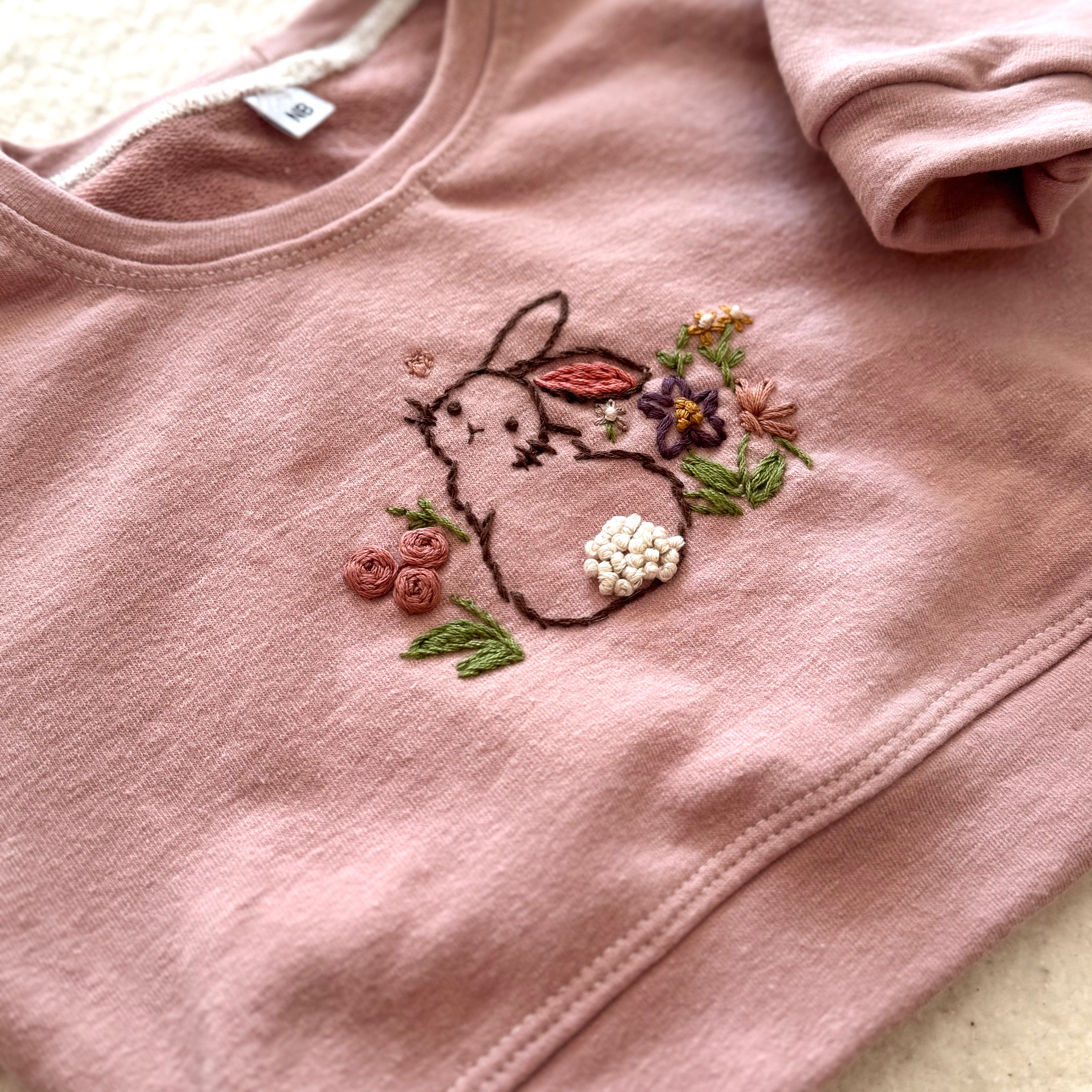 Bunny Embroidered Sweatshirt