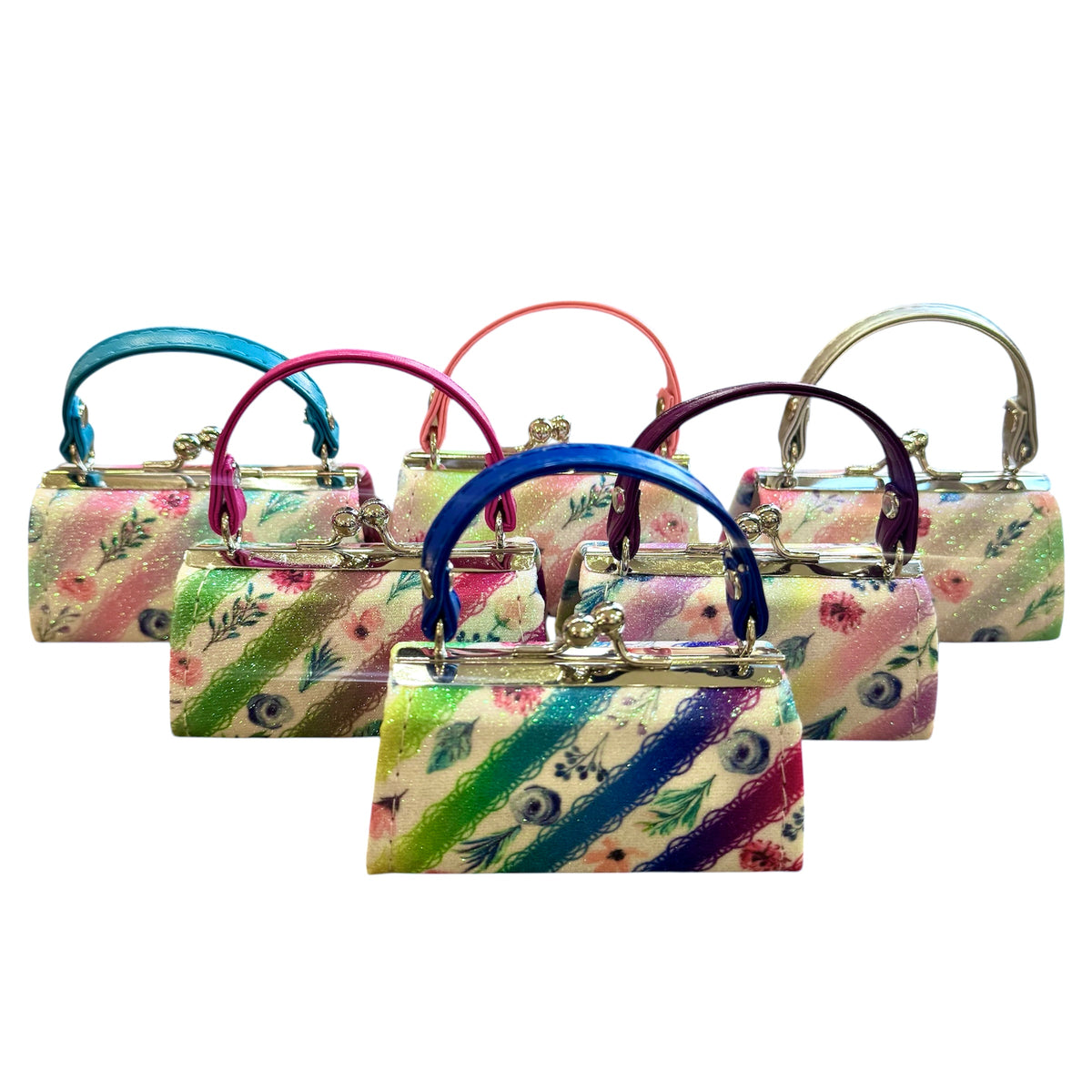 Sparkly Floral Mini Purse