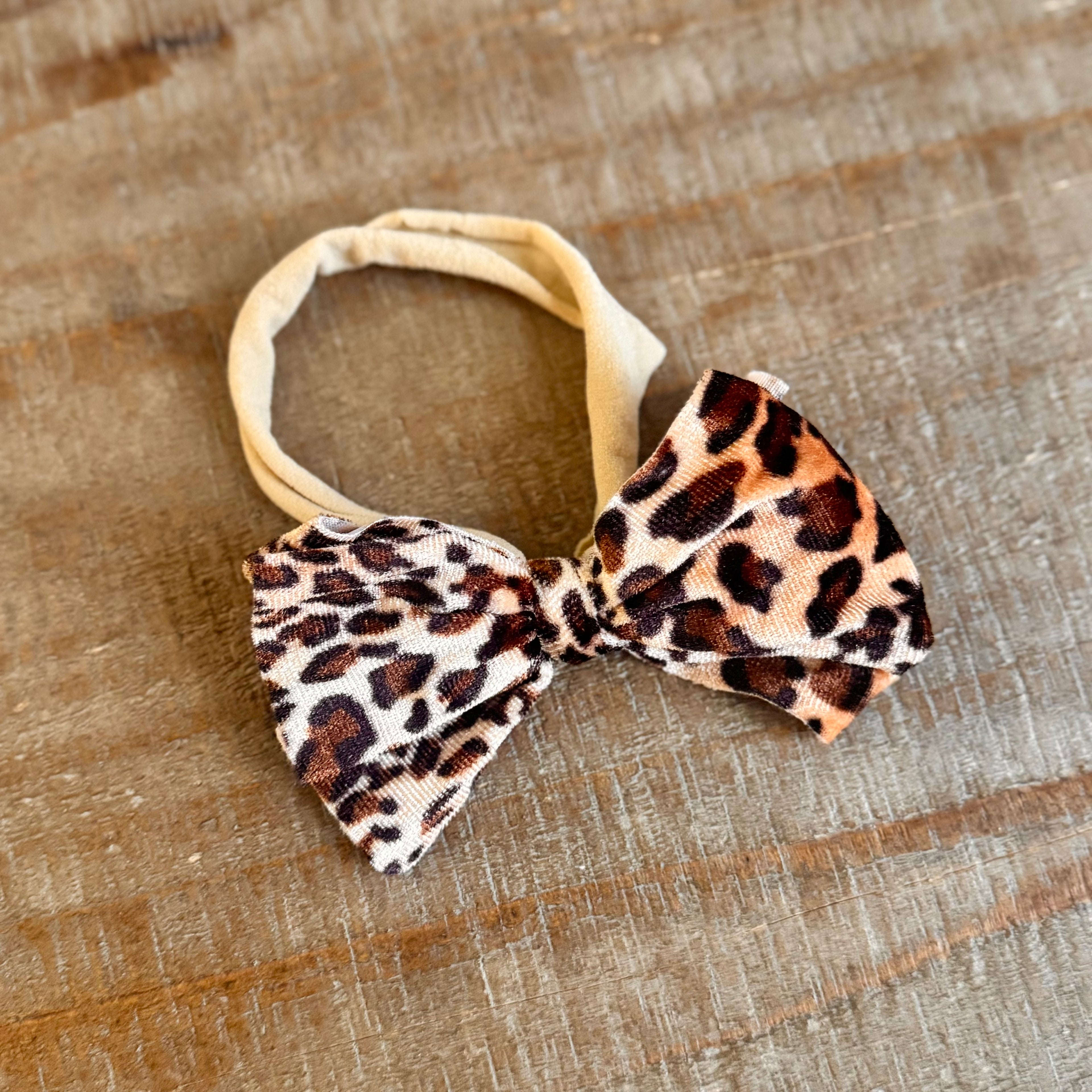 Velvet Bitty Bow Headband