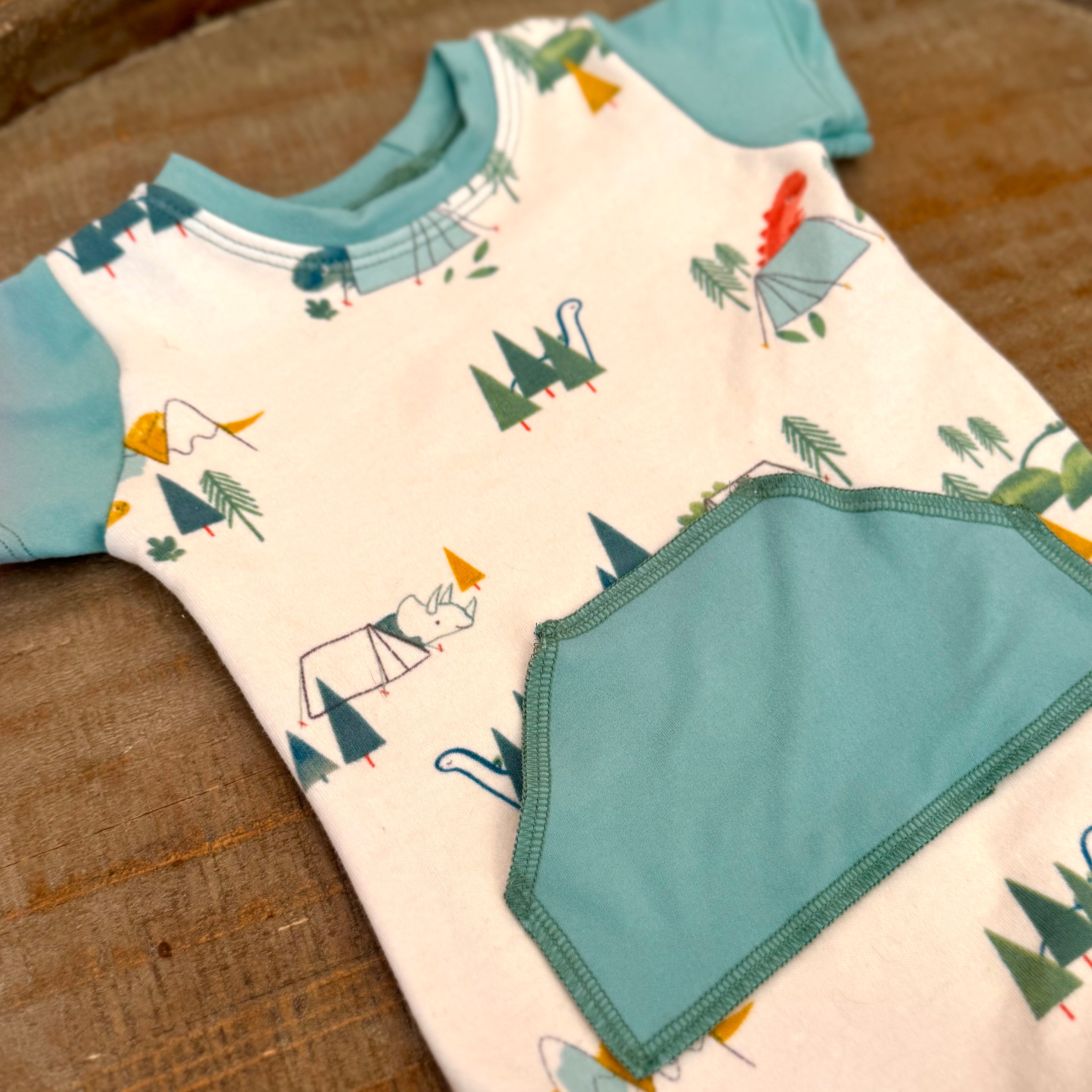 Dino Camping Romper