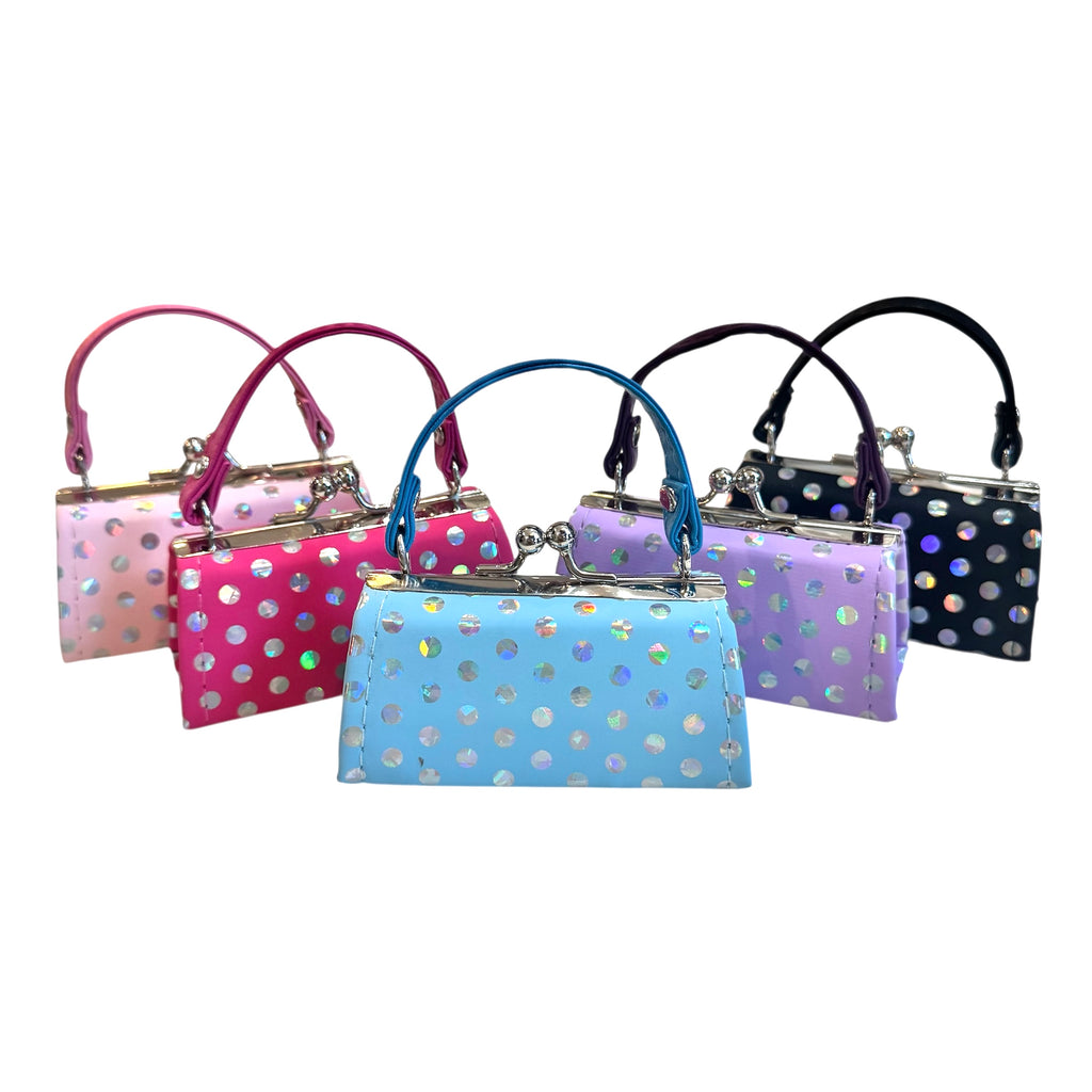 Shimmery Polka Dot Mini Purse
