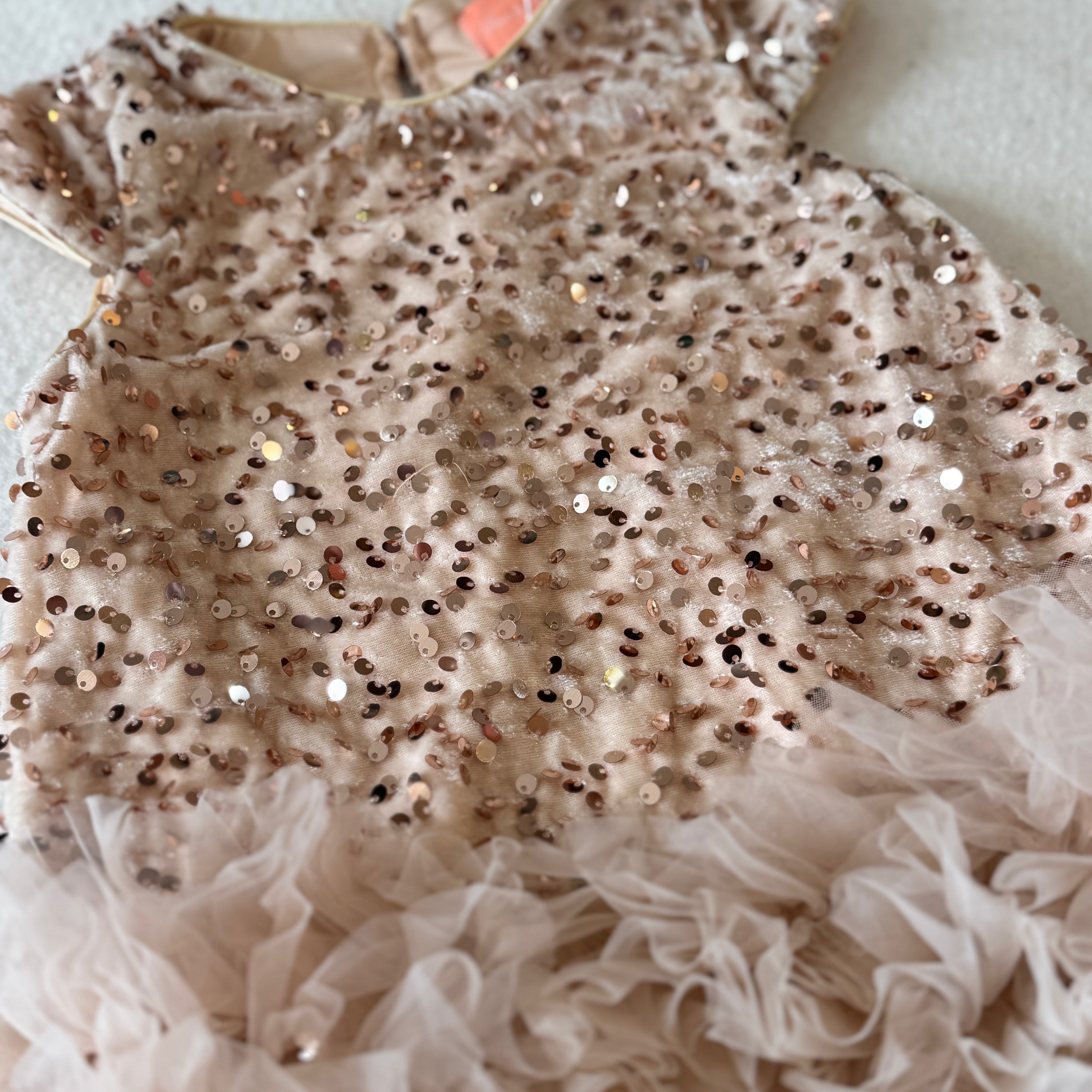 Champagne Sequin Dress
