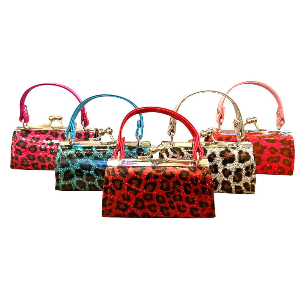 Shiny Leopard Mini Purse