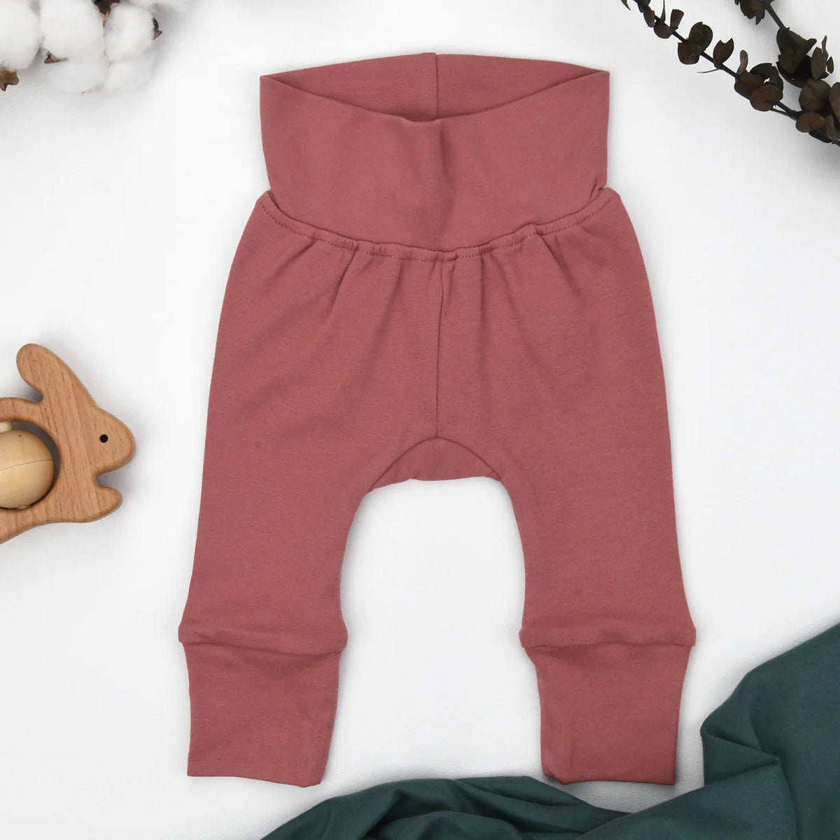 Rose High Waist Baby Pants