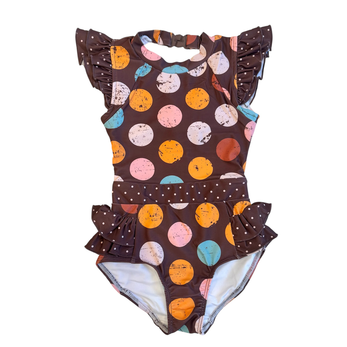 Grace Chocolate Dot Swimsuit
