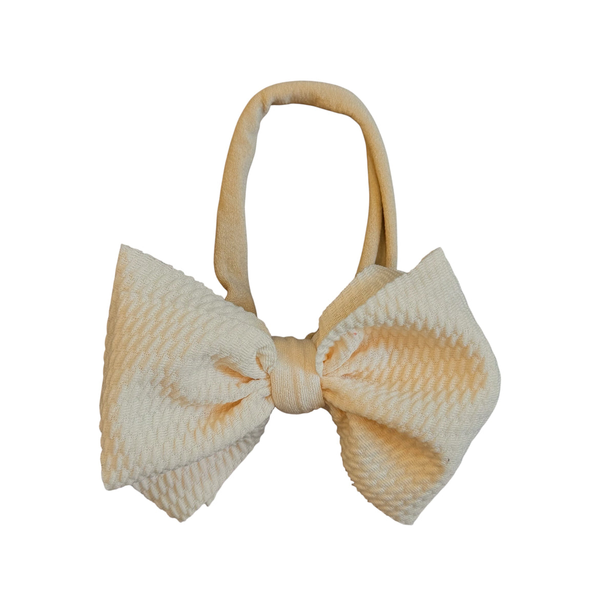Textured Bitty Bow Headband