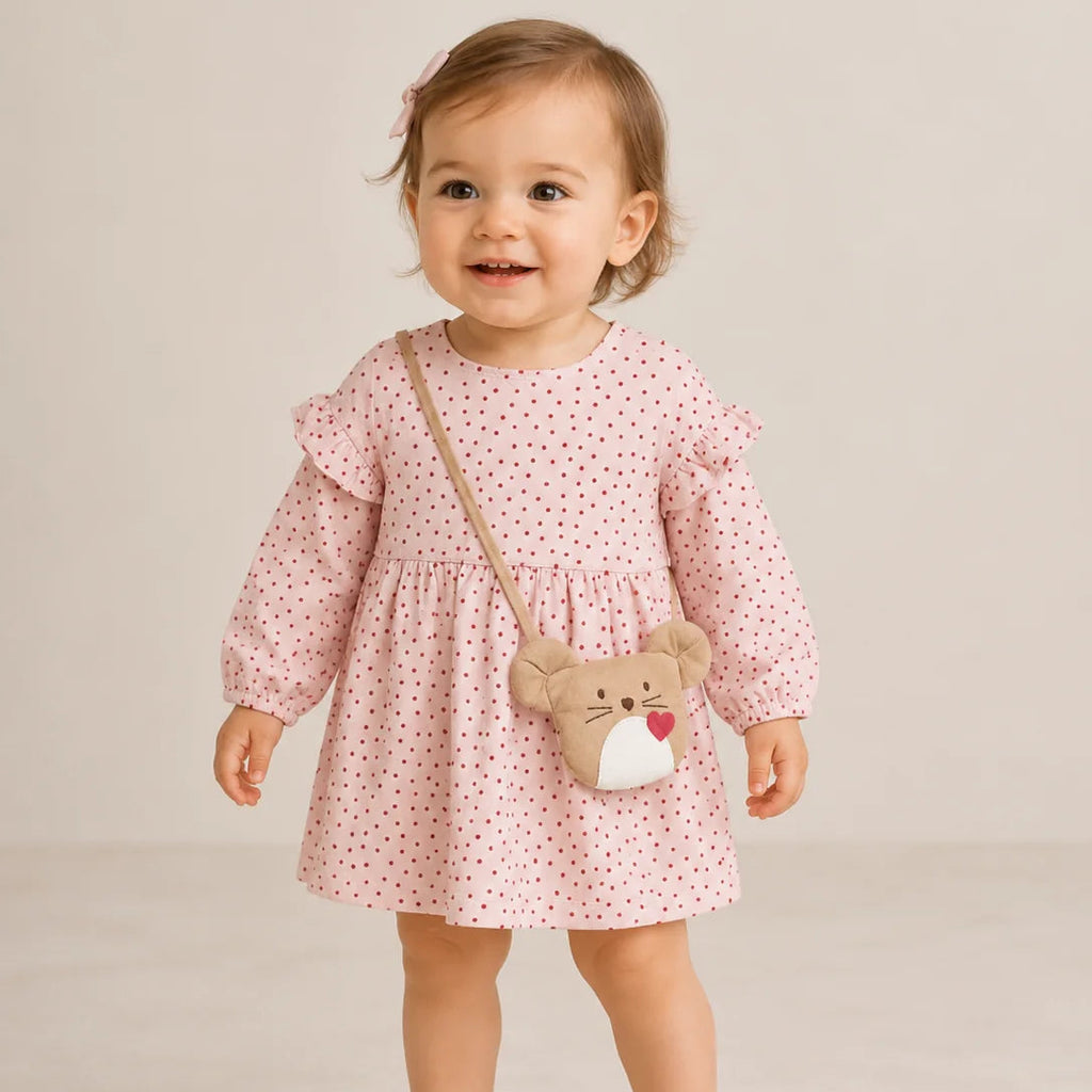 Polka Dot Dress w/Bag