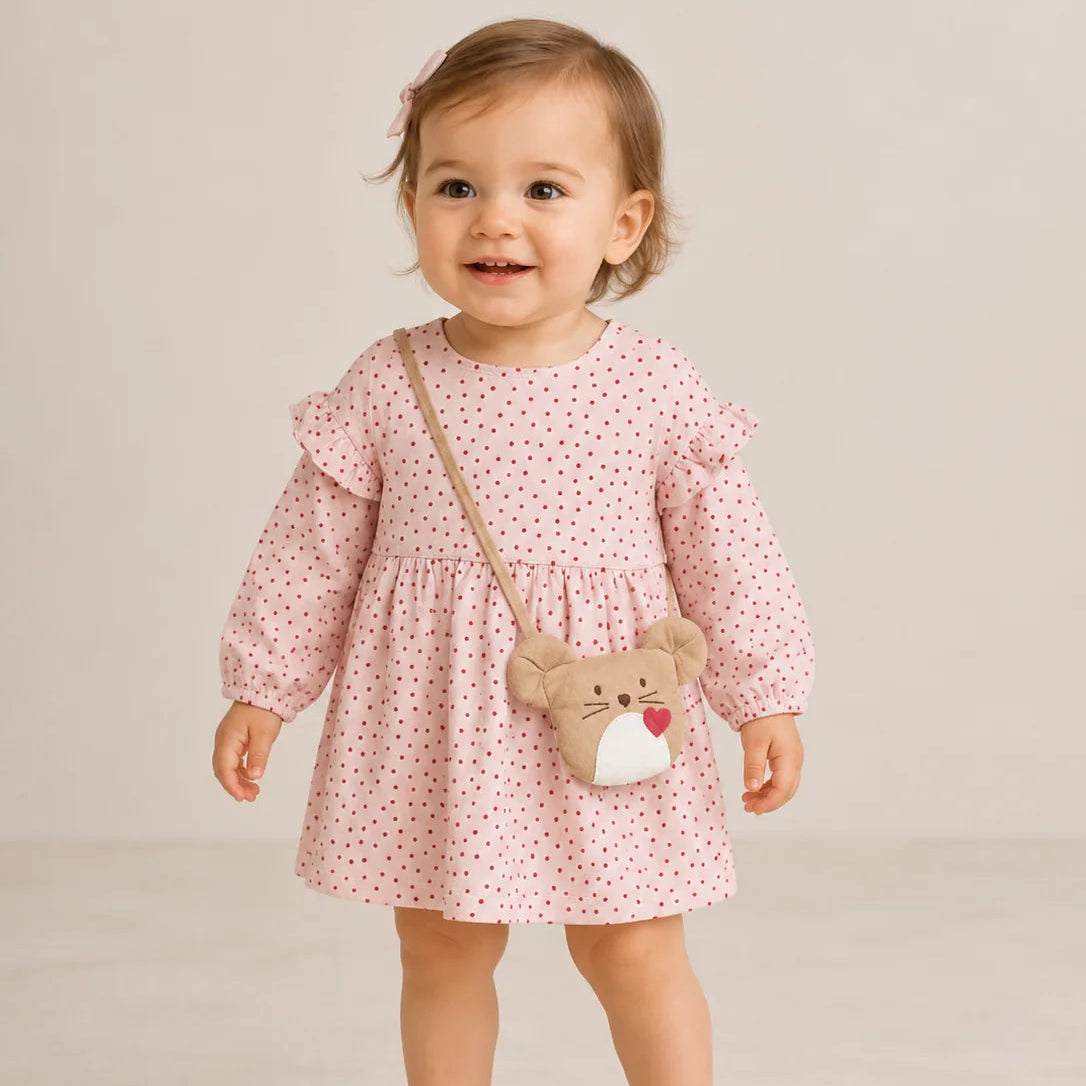 Polka Dot Dress w/Bag