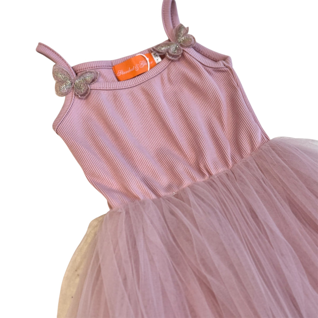 Rose Butterfly Tutu Dress