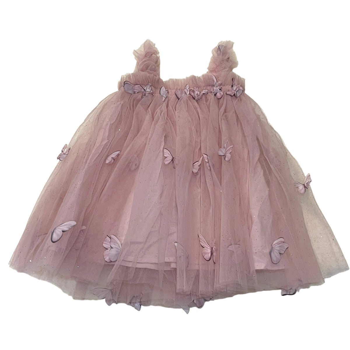 Butterfly Tulle Dress Blush
