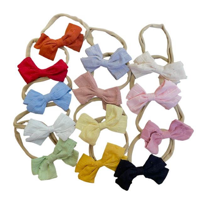 Texture Poppy Bow Headband