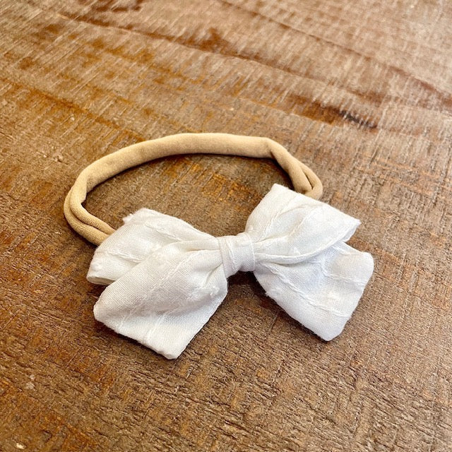 Texture Poppy Bow Headband