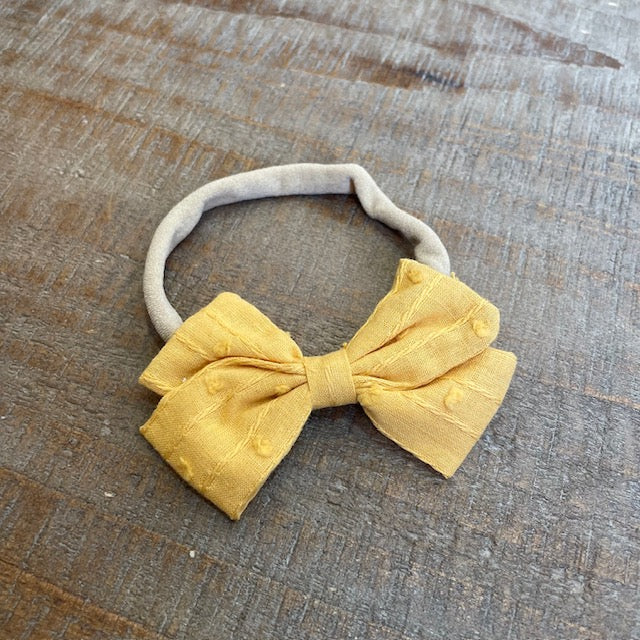 Texture Poppy Bow Headband