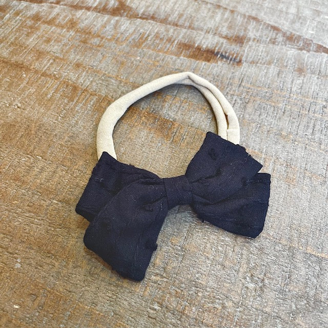 Texture Poppy Bow Headband