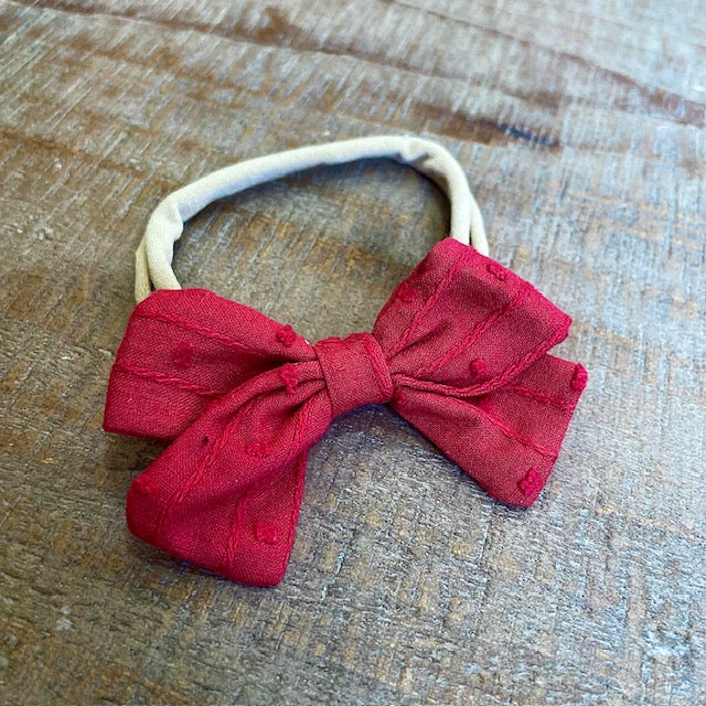 Texture Poppy Bow Headband