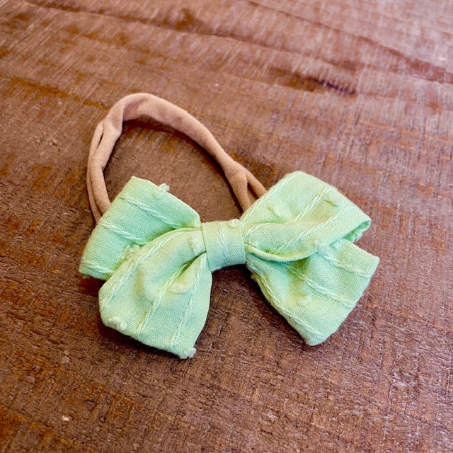 Texture Poppy Bow Headband