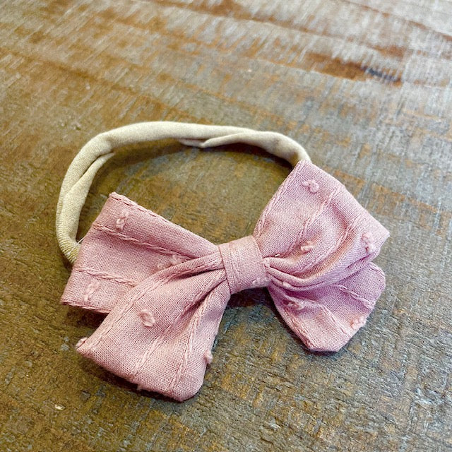 Texture Poppy Bow Headband
