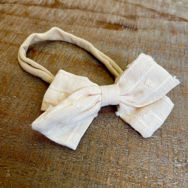Texture Poppy Bow Headband