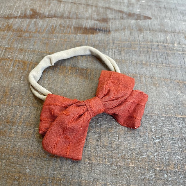 Texture Poppy Bow Headband