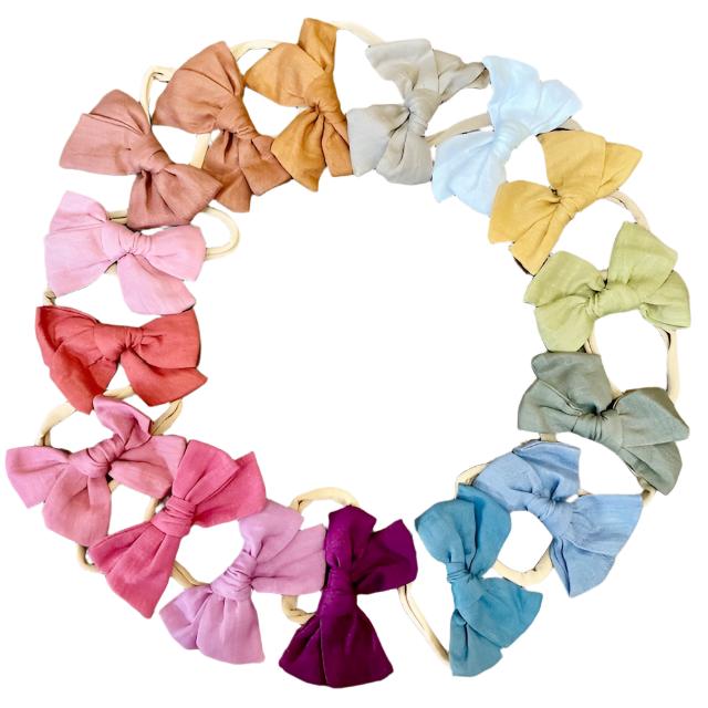 Large Poppy Bow Headband