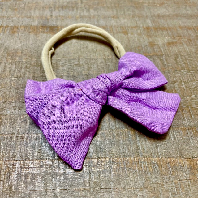 Large Poppy Bow Headband
