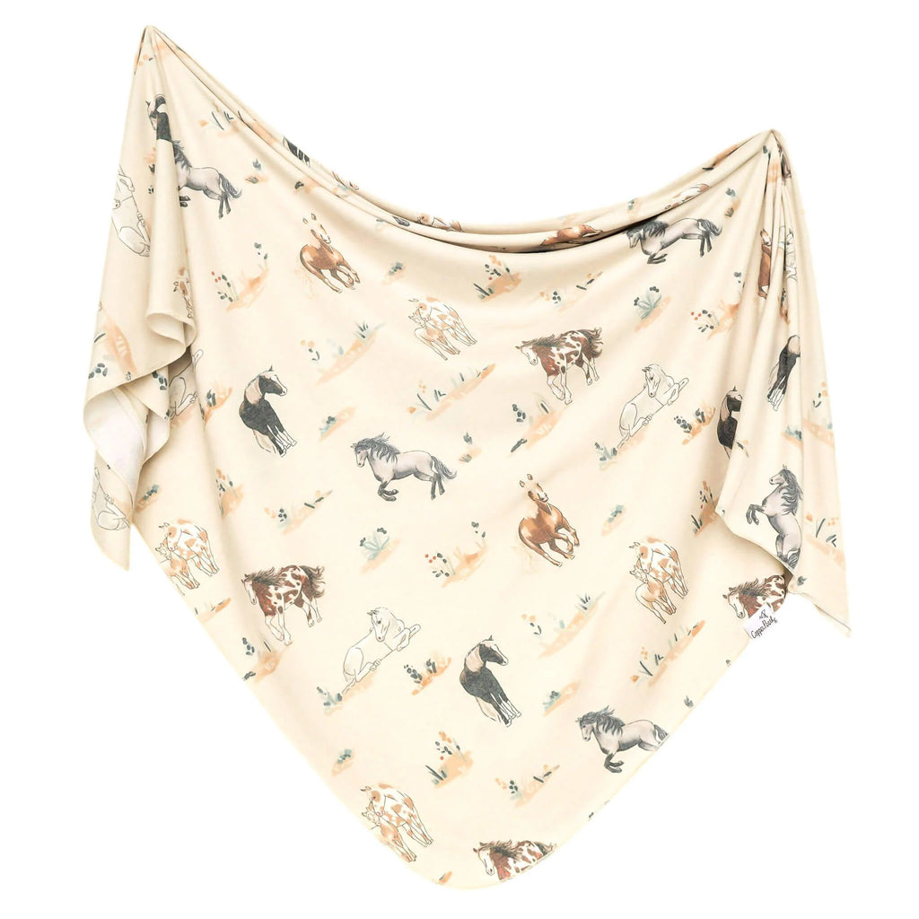Copper Pearl Print Swaddle