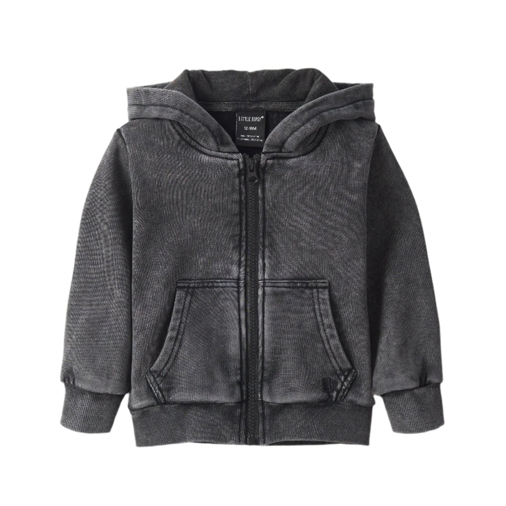 Acid Wash Zip Hoodie | Pipsqueaks Boutique Acid Wash Zip Hoodie | Pipsqueaks Boutique